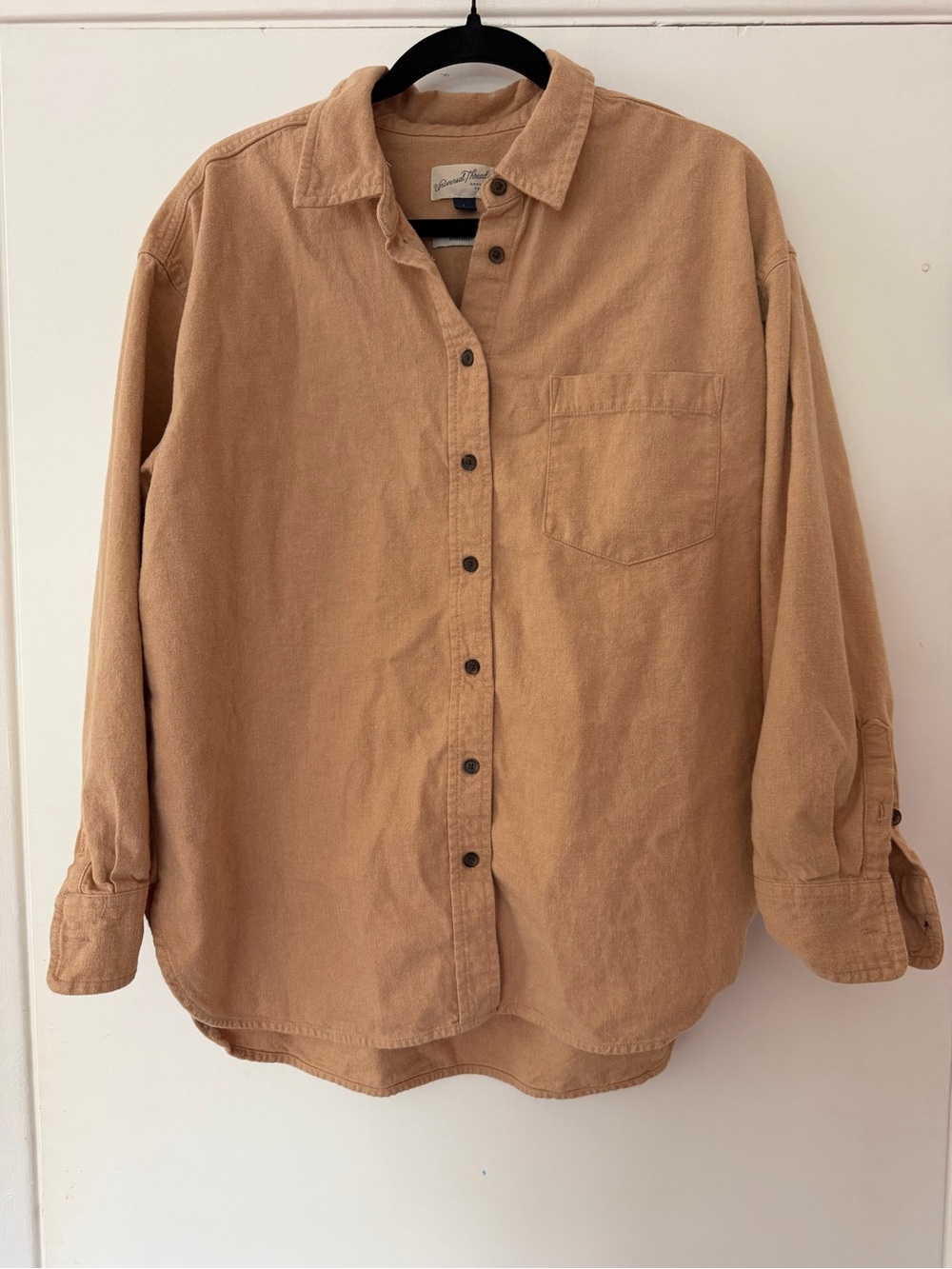 Universal Thread 100% Cotton Soft Oversized Camel Button Down
